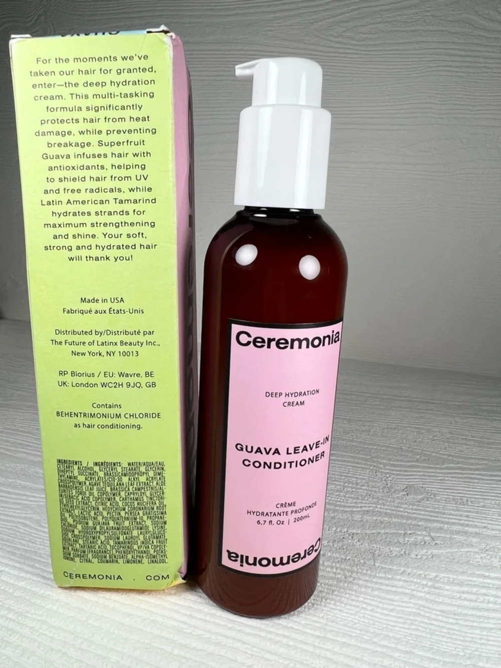 Ceremonia Guava Leave-In Conditioner for Dry & Frizzy Hair